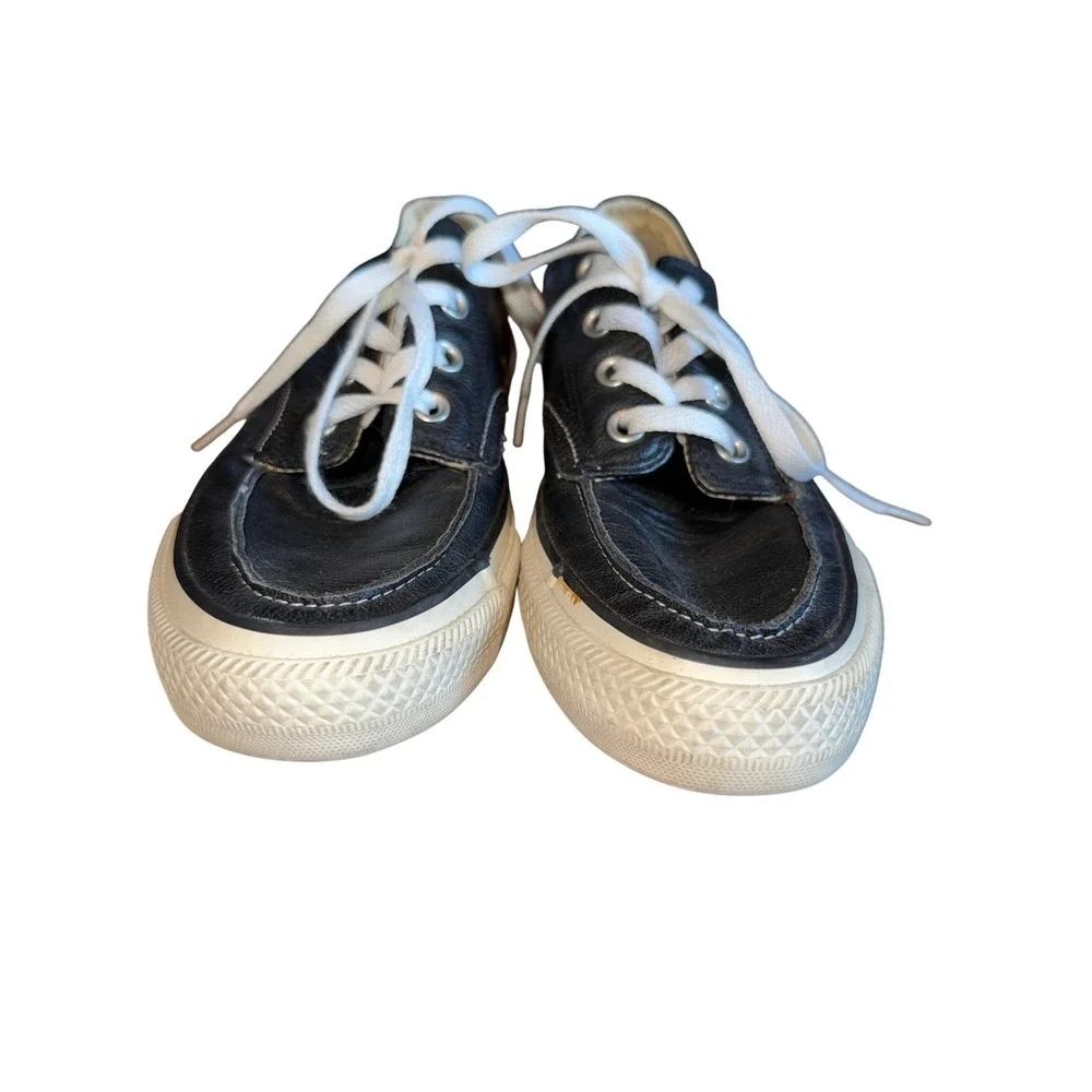 Converse Chuck Taylor All Star Leather Sneakers Womens 8 Mens 6 Black Shoes